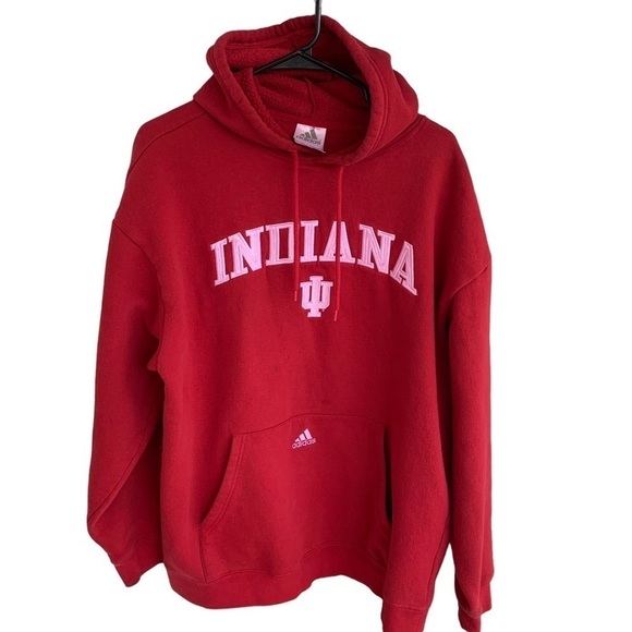 adidas Other - Adidas Indiana Hoosiers Hoodie Sweatshirt Size Large Embroidered